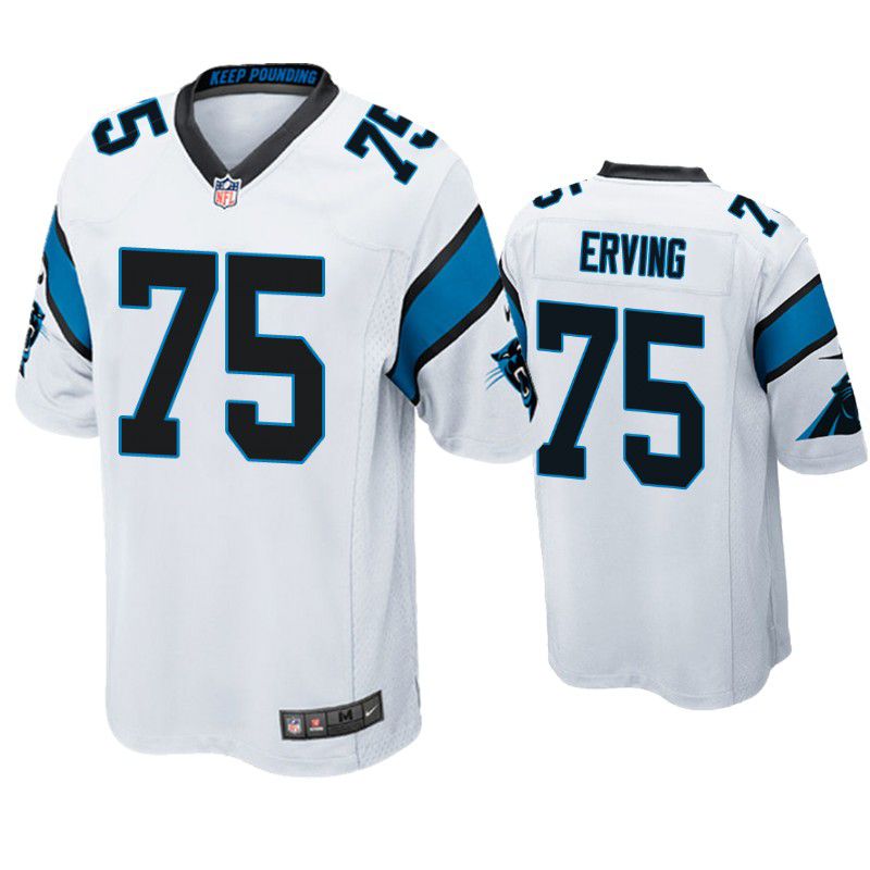 Men Carolina Panthers #75 Cameron Erving Nike White Game NFL Jersey